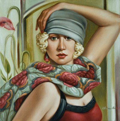 Grijze cloche door Catherine Abel